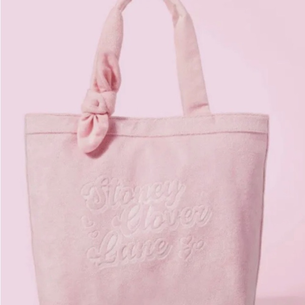 Stoney Clover Lane X Target terrycloth pink beach bag